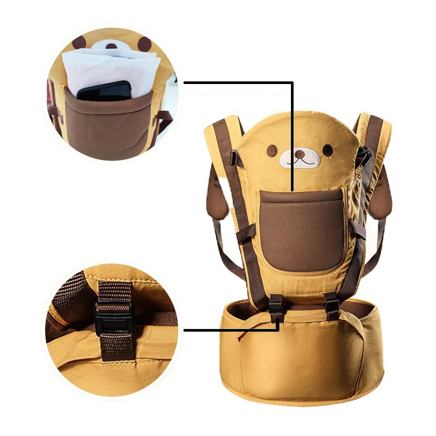 Baby carrier waist sales stool